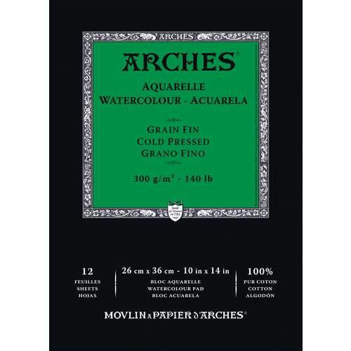 Bloc papier aquarelle Arches 300g m Le G ant des Beaux Arts N